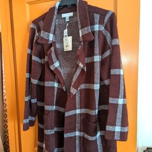 Rocco Plaid Coatigan BY DESIGN Plus size
